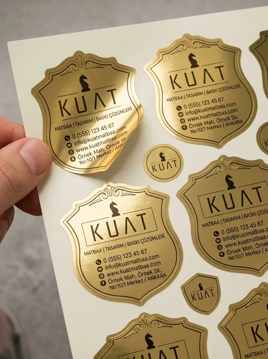 Metalize Sticker / Etiket